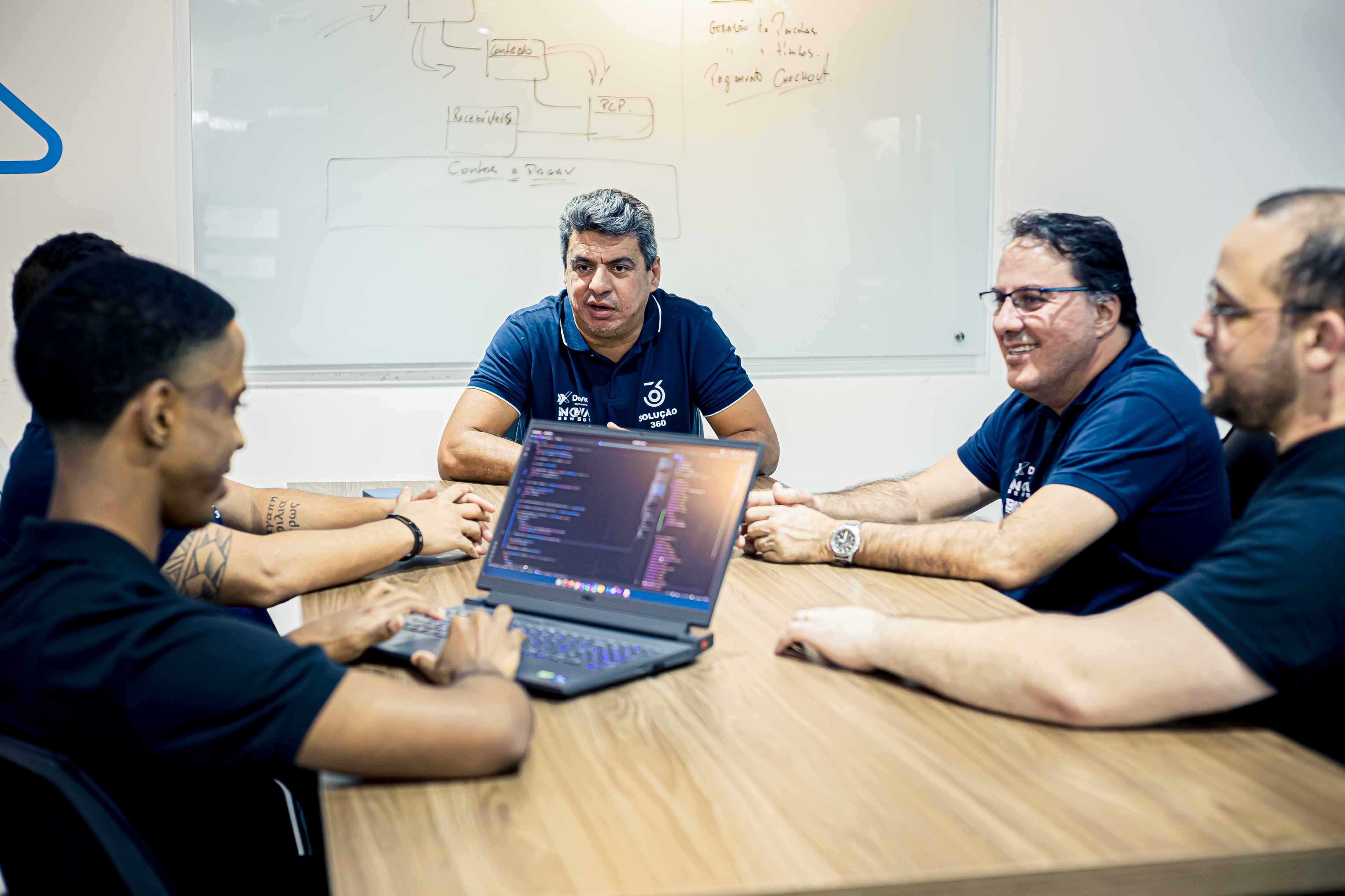 Equipe Devex em reunião de planejamento